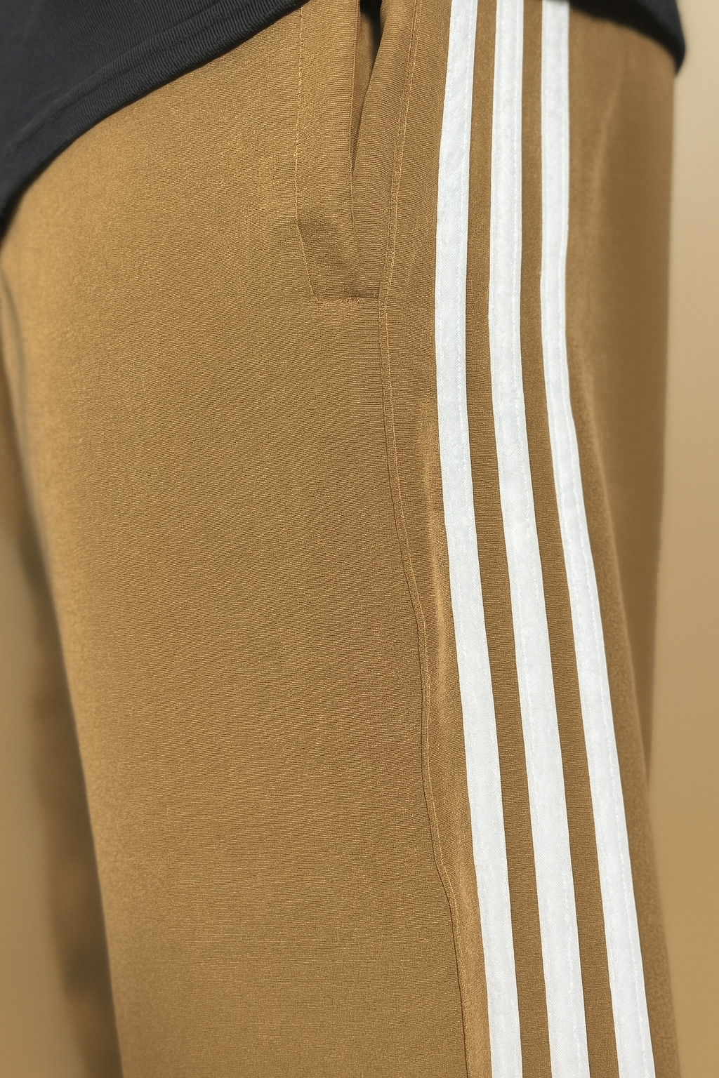Brown Loose Fit Track Pant / Lower with 3 Stripes – Trendy Casual Wear