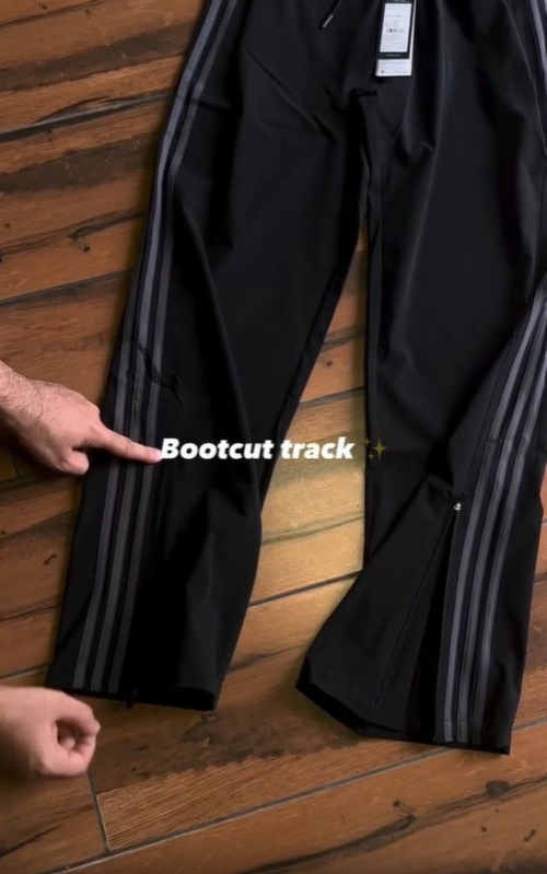 Grey Stripes Bootcut track pants | premium|