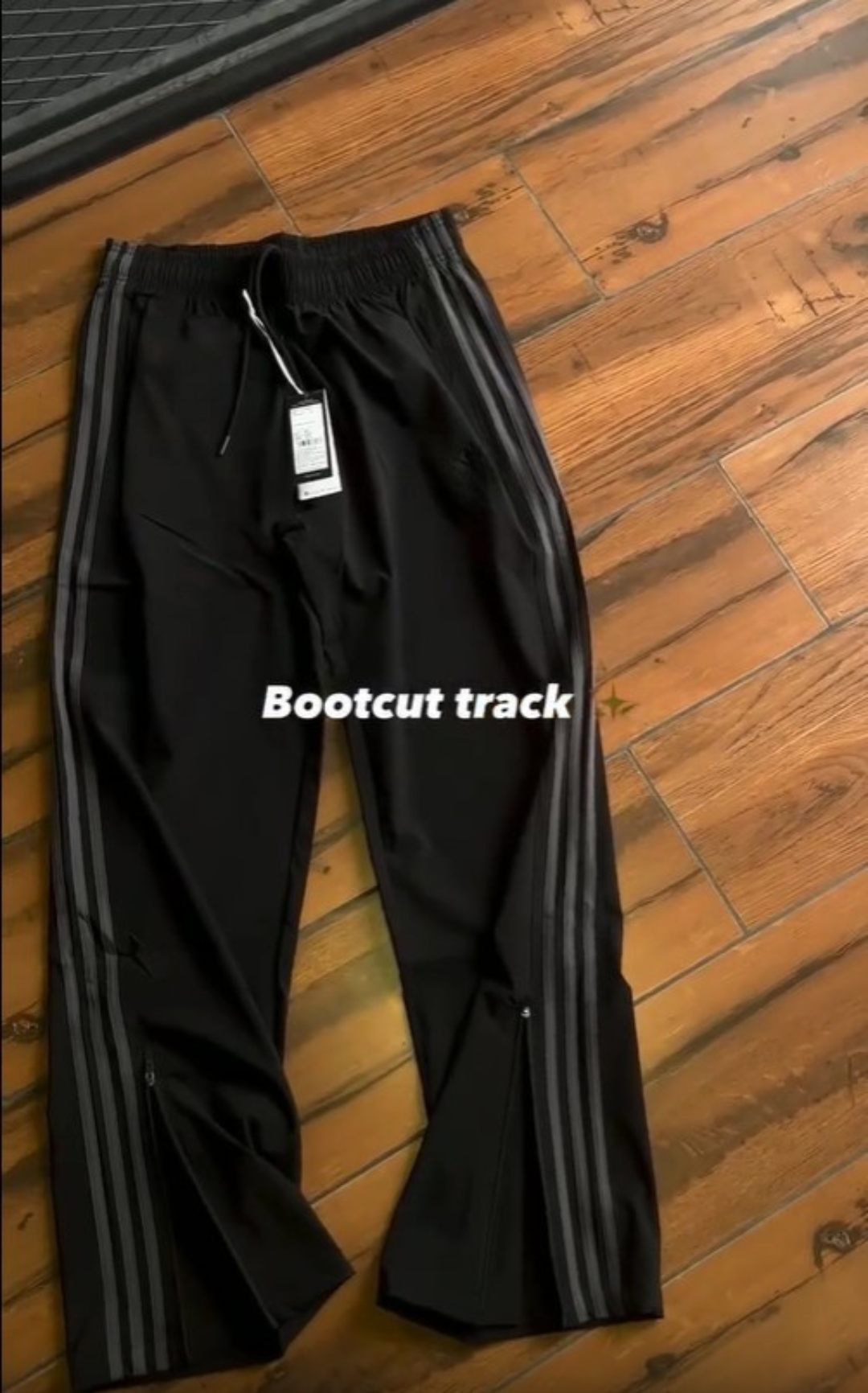 Grey Stripes Bootcut track pants | premium|