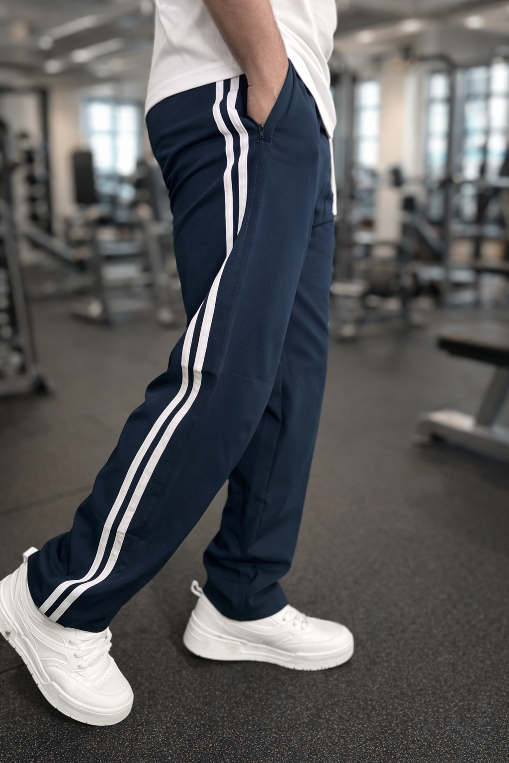 Air Force Blue Loose Fit Track Pant / Lower with 2 Stripes – Everyday Comfort