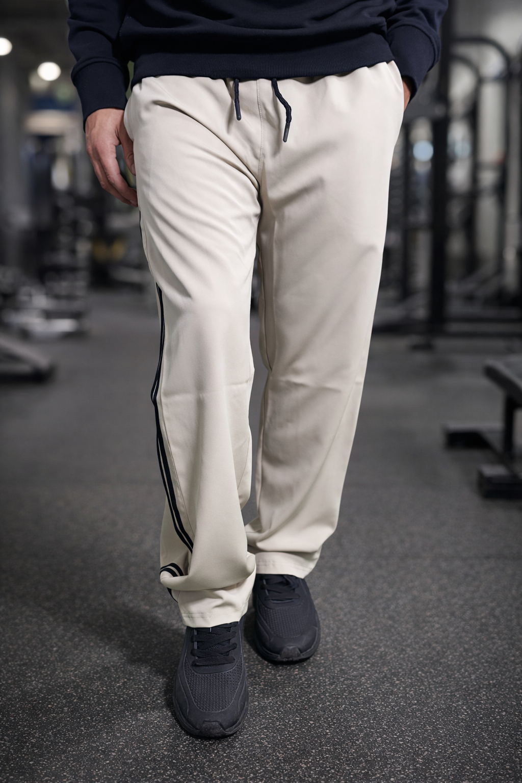 Pista Green Fit Track Pant / Lower with 2 Stripes – Minimal Fashion Look