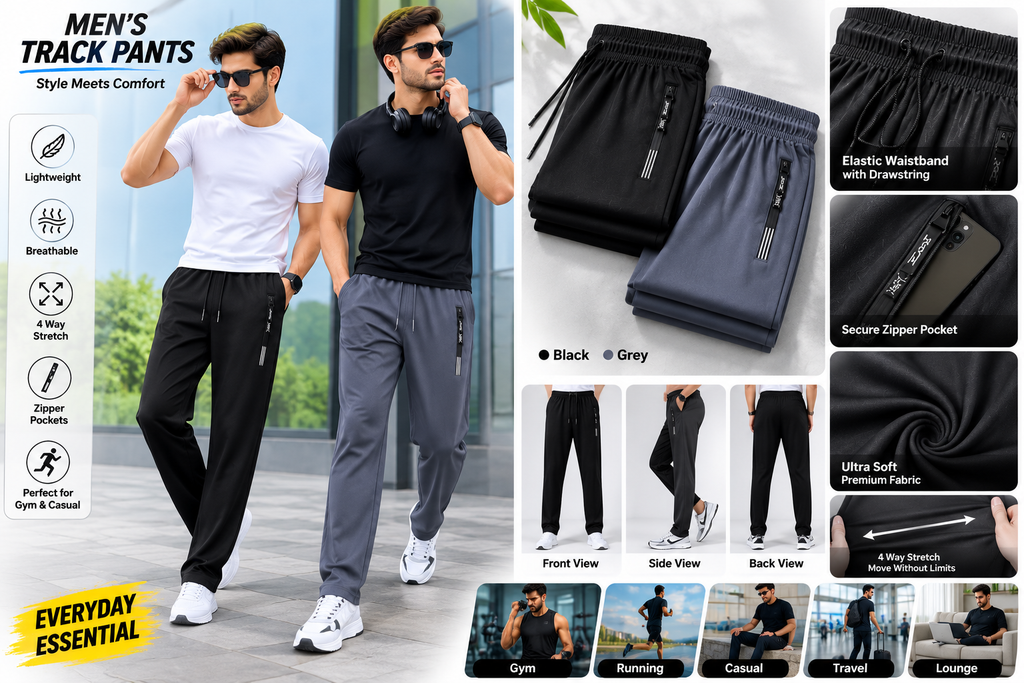 Buy 2 Premium Track Pants for Just ₹699 | Limited Time Combo Offer!
